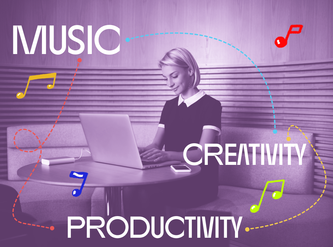 Discover 5 ways background music for offices and coworking spaces promotes productivity and creativity.