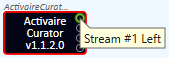 Stream #1 Left Audio Pin (Stereo channel).