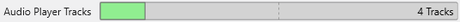 Audio Player Tracks doubled to 4 Tracks under Stereo.