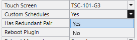 Custom Schedules dropdown, adds schedule builder cards to the Generic UI page.