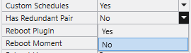 Has Redundant Pair dropdown, set to Yes if a redundant Core is paired.