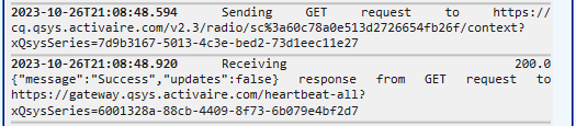 Tx/Rx mode: both inbound and outbound communication.