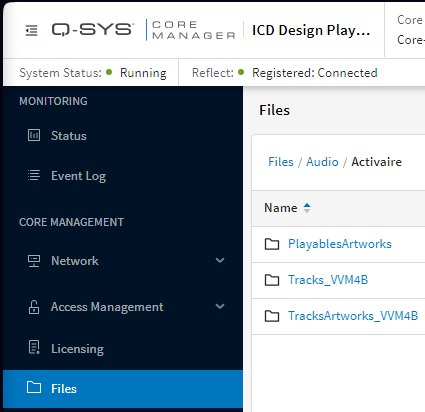 Inside the Activaire folder: PlayablesArtworks, Tracks_<suffix>, TracksArtworks_<suffix>.