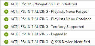 Plugin Status events emitted during login (Event Log set to Normal).